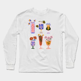 Floral cocktails Long Sleeve T-Shirt